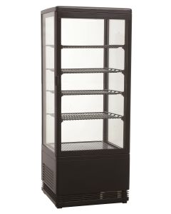 KOELVITRINE 98L ZWART