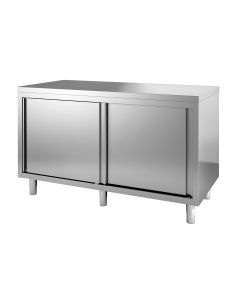 Werktafel met schuifdeuren 6 poten